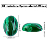 Natural & Synthetic Gemstone Oval Cabochons G-FH0001-10-5