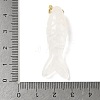 Natural Quartz Crystal Carved Pendants G-P599-07G-02-3