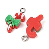 Christmas Theme Opaque Resin Pendants LS-RESI-S08-01H-2
