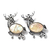 Tibetan Style Alloy Elk Brooches JEWB-A021-02AS-01-1