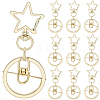 18Pcs Alloy Swivel Keychain Clasps KEYC-SP0001-48A-G-1