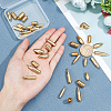 SUPERFINDINGS 36 Pcs 9 Styles Brass Fishing Gear FIND-FH0001-62G-3