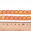 Electroplate Transparent Glass Beads Strands EGLA-N017-03C-4