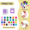 150Pcs Opaque Acrylic European Beads SACR-TA0001-59B-4