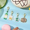 4Pcs Oktoberfest Theme Alloy Enamel Pendant Decorations HJEW-JM02931-2