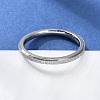 Non-Tarnish Textured 201 Stainless Steel Simple Thin Finger Ring for Women RJEW-I089-26P-4