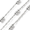 304 Stainless Steel Chains with Beads CHS-F020-09P-1