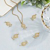6Pcs Rack Plating Brass Micro Pave Cubic Zirconia Pendants KK-BBC0020-64-3
