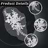Flower Gauze & Sequin Embroidery Ornament Accessories DIY-WH20081-002A-5