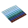 8 Colors 20Pcs Transparent Glass Cabochon GLAA-YW0003-66B-1