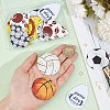 Sport Ball Theme Leather Dangle Earring DIY Making Kit DIY-SC0024-91-1-3