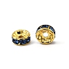 Brass Grade A Rhinestone Spacer Beads RSB038NF-14G-3