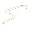 Brass Initial Pendant Necklaces NJEW-JN03330-04-2