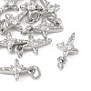 SHEGRACE Brass Micro Pave Clear Cubic Zirconia Pendants XGRQ2O696-453P-1
