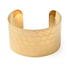 316L Surgical Stainless Steel Cuff Bangles BJEW-D454-01A-G-4
