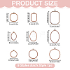 9Pcs 9 Styles Plastic Embroidery Hoops DIY-WR0005-39-2