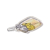 Transparent Printed Acrylic Pendants TACR-G042-01D-3