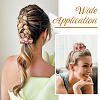 2Pcs 2 Styles Chic Solid Color French Satin Pigtail Hair Tie for Elegant Hairstyles OHAR-TA0001-09-9