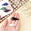 Olycraft 6Pcs 6 Style Natural Mixed Gemstone Pointed Pendants KK-OC0001-22-3