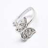 Anti-Tarnish Rhodium Plated 925 Sterling Silver Micro Pave Cubic Zirconia Pendant Bails STER-P034-13P-1