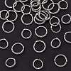 40Pcs 2 Styles Alloy Bead Ring Antique Fried Dough Twists Bead Ring Straight Hole Circle Bead Ring DIY Bracelet Accessories Materials JX593A-1