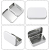 4Pcs Iron Jewelry Storage Boxes with Hinged Lid CON-SP0001-20D-5