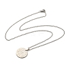 Non-Tarnish Constellation Pendant Necklaces NJEW-S422-04P-11-3