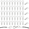   50Pcs Sterling Silver Cord Ends STER-PH0001-51-1