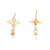 Brass Stud Earring Findings KK-G432-28MG-2
