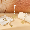 3Pcs 3 Styles Alloy Enamel Sun Charm Iron Ball Chains Haning Ornaments HJEW-OC00293-4