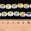 Electroplate Glass Beads Strands EGLA-T021-05B-4