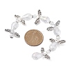 Angel Fairy Shape Electroplate Transparent Glass Beads Strands AJEW-JB01181-01-3