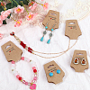 200Pcs Cardboard Fold Over Paper Display Hanging Cards CDIS-SP0001-01-4
