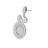 304 Stainless Steel Stud Earring Finfings PW-WG436CE-01-1