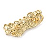 Cheetah Zinc Alloy Rhinestones Brooches JEWB-R055-02G-02-2