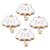 Rack Plating Alloy Enamel Pendants ENAM-T011-191E-1