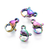 Ion Plating(IP) 304 Stainless Steel Lobster Claw Clasps X-STAS-E475-02D-2