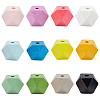 36Pcs 12 Colors Wood Beads WOOD-SP0001-52A-7
