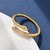 Brass Micro Pave Cubic Zirconia Finger Rings RJEW-C120-30A-G-3