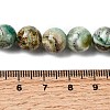 Natural Green Line Jasper  Beads Strands X-G-L639-A01-8mm-5