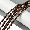 Natural Mahogany Obsidian Beads Strands G-K365-C07-01-2