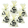 100Pcs OPP Cellophane Black Dollar Sign Packaging Bags ABAG-SP0001-44-7