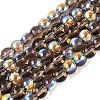 Electroplate Transparent Glass Beads Strands EGLA-Q132-4MM-A10-1
