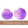 Spray Painted Natural Scallop Shell Big Pendants SSHEL-T017-14B-3