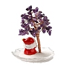 Christmas Natural Amethyst Chips Tree Decorations DJEW-K028-02D-2