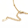 304 Stainless Steel Satellite Chain Anklets X-AJEW-AN00393-3