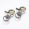 Tibetan Style Alloy Swivel Lobster Claw Clasps PALLOY-L206-01AB-1