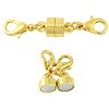 12Sets Brass Magnetic Clasps Converter KK-FS0001-95G-2