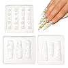 3Pcs 3 Styles Nail Art Silicone Molds MRMJ-FH0001-48-1