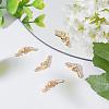 Brass Micro Pave Cubic Zirconia Pendants FIND-BBC0001-35-4